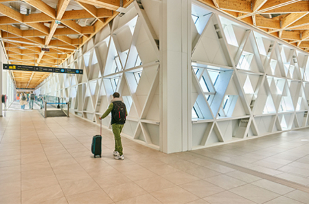Nouveau parcours passagers extension Terminal 2